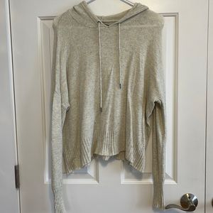 American Eagle Tan Hooded Sweater